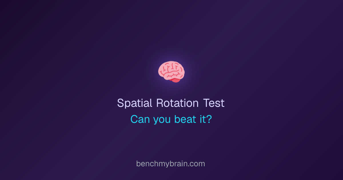 Mental Rotation Test Online - Free 3D Spatial Rotation Test