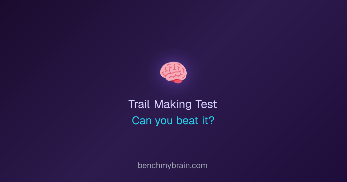 Trail Making Test - Free Online Cognitive Assessment